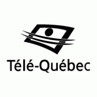 A black and white image of the logo for telequbec.